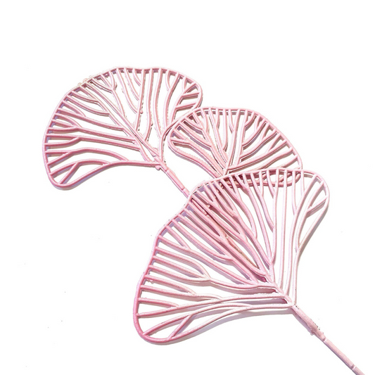 Ginkgo Leaf Stem Pink