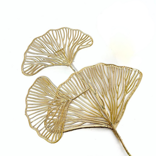 Ginkgo Leaf Stem Gold